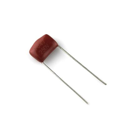 China CBB 104J 250V 0.1UF P10mm High Voltage Automotive Variable Metal Film Capacitors Metallized Film Capacitor 104 250V 0.1UF for sale