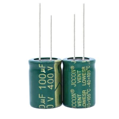 China 100uf 400v High Voltage Automotive Variable Super Capacitors 16x30 18x25 18x30 for sale