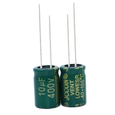 China 10uf 400v high voltage automotive 8x12 10x13 variable super capacitors for sale