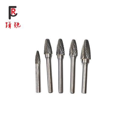 China Deburring China Factory Price Tungsten Carbide Grinding Head Type  F1625 Single Cut Double Cut Polished Tungsten Carbide Rotary Files for sale