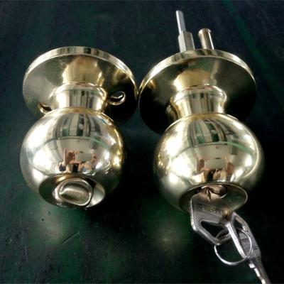 China ET Wenzhou Factory Handle Type Brass Ball Door Knobs Lock for sale