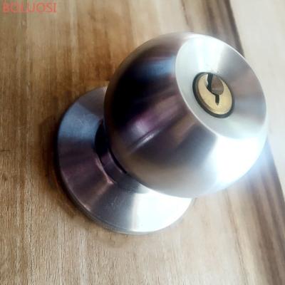 China Dorm Office Center Stainless Steel Glass Door Locks With Round Knob for sale