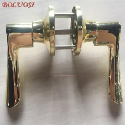 China Entrance Panama Market Keyless Zinc Passage Door Handle Lock for sale