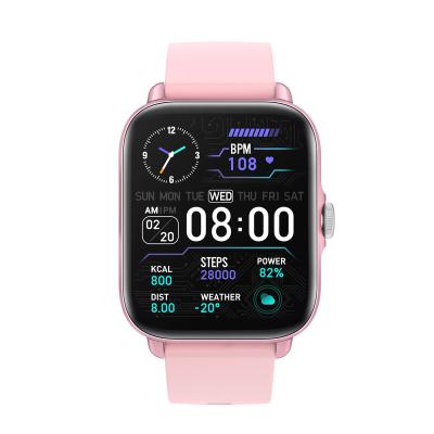 China 1.7 Inch Big Touch Screen Smart Watch CE Rohs Calls Watch with Blood Pressure 24 Hours Heart Rate Detect Smart Bracelet for sale