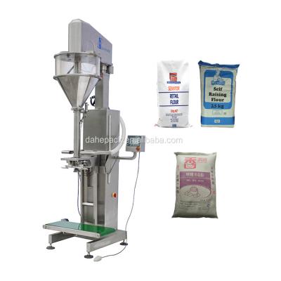 China Semi Automatic Food Detergent Powder 25kg Weighing Filling Machine For Milk Powder for sale