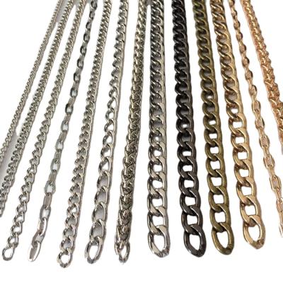 China Fashionable High Quality Zinc Alloy Bag Parts Gold Metal Aluminum Chain Chain for sale