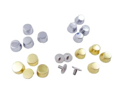 China Zinc Alloy Bag Parts Leather Decoration Studs Studs Buckles Square Screw Rings Handbag Bottom Rivets Buckle Bag Bottom Studs for sale