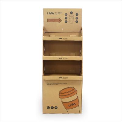 China Recyclable Custom Different Sizes Cheap Corrugated Kraft Paper Display Box Large for sale