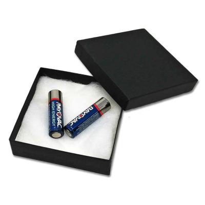 China Recyclable Custom Logo Printed Retail Medal Packaging Box With Black Lid Box With Silk Mat for sale