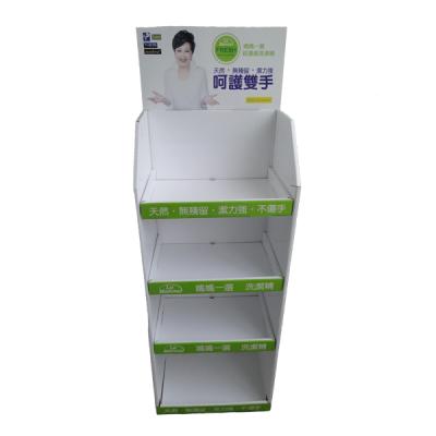 China Recyclable Corrugated Custom Paper Printed Shelf Counter Retail Display Box for sale