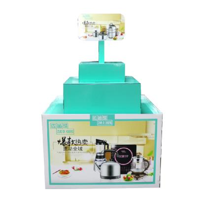 China Recyclable Display Box Recyclable Custom Printing Counter Snacks 360 Degree Display Box for sale