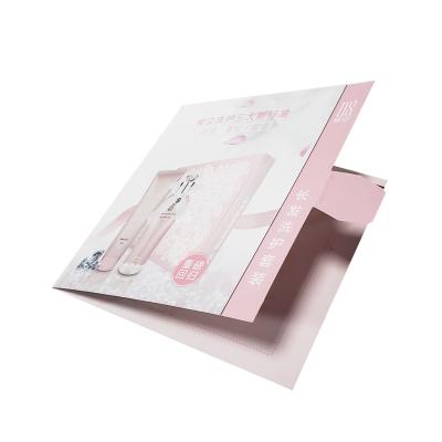 China Skin Care Packaging Sample Bag Paper Bag Shampoo Recyclable Sample Paper Card for sale