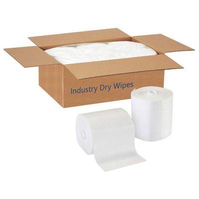 China Dry Run Soft Soft Biodegradable Bamboo Test Cloth, Dry Run Cleaning Cloth With Barrel Container/Holding for sale