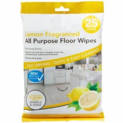 China Kills 99.9% Natural Damp Floor Wipes With Rosemary Floral & Vinegar Medium Hole for sale