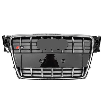 China Suitable ABS 08-12 Audi A4 Black Mid-String Grill Boutique Retrofit Kit To ABS RS4/S4 for sale