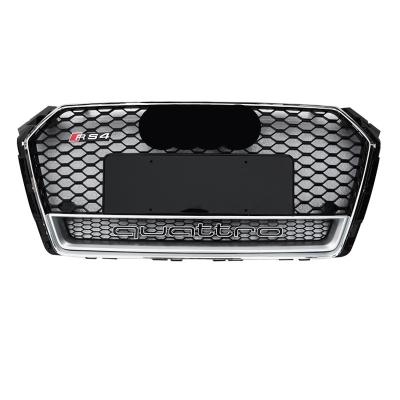 China ABS Suitable For 17-19 Audi A4 Body Kit RS4 ABS Black Mid-String Intake Grille for sale