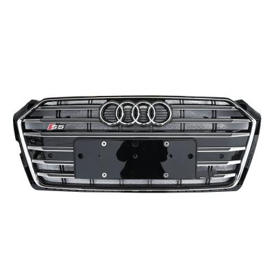 China 13-19 Audi A5 Body Kit RS5 Black ABS Front Bumper Grille Modification Plastic Fit ABS Fit For 13-19 Audi A5 for sale