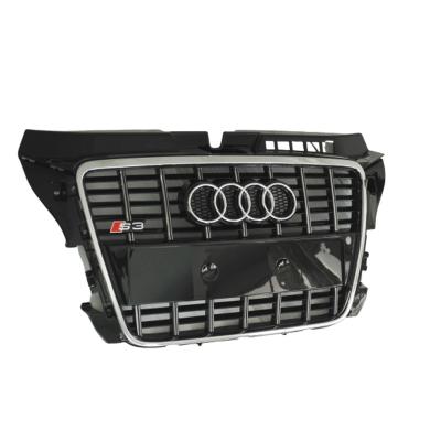 China ABS Suitable For 08-12 Audi A3 Body Kit RS3 ABS Black Mid-Net Air Intake Grille High Quality for sale