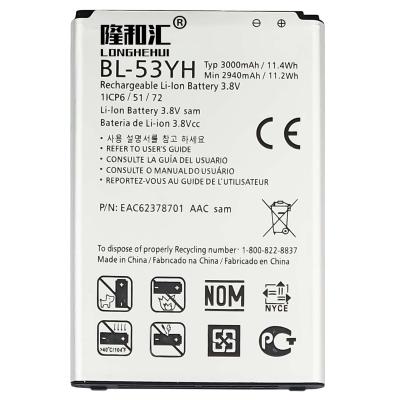 China Original OEM 53YH G3 D855 D850 D851 VS985 LS990 F400K Cellphone Mobile Phone Battery For LG D690 for sale