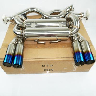 China BM 3 Series E90 E92 E93 4.0 V8 M3 07-11 OTP BM E90 E92 E93 4.0 V8 M3 SS304 Quad Outlet Device Exhaust Catback for sale