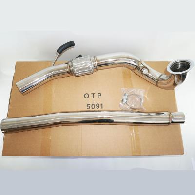 China Golf MK7/A3/S3 OTP SUS304 Stainless Steel Exhaust Downpipe Golf MK7 R AD A3/S3 2.0TSI 04+ for sale