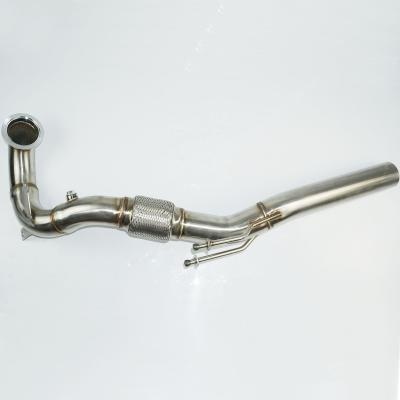 China Golf MK7 Downpipe OTP Catless GOLF MK7 GTl 2.0 TFSI 2013+ SUS304 Stainless Steel for sale