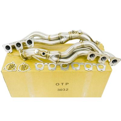 China SUS304 Stainless Steel OTP AD S4 S5 A7 A8 B8 Q5 SQ5 A4 A5 A6 3.0 TFSI V6 Long Tube Exhaust Header for sale