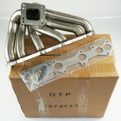 China TYT 1JZ-GTE VVTI JZX100 GS300 1JZX100 2.5L 96-01 OTP 1JZ 1JZGTE VVTI T3/T4 Tur BO 3mm Supra SUS304 Stainless Steel Exhaust Manifold for sale