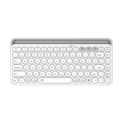 China Cheap K931 2.4G BT Keyboard Portable Desktop Wireless Keyboard With Multimedia Round Keys Key Top Wireless Keyboard for sale