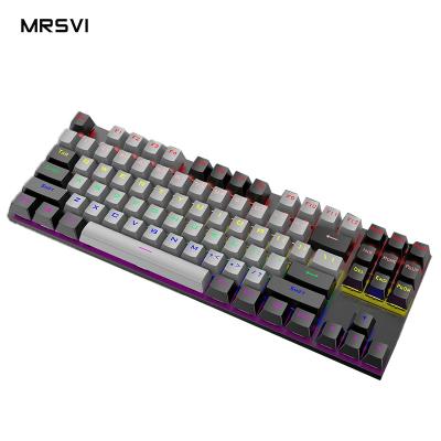 China Discounted Keypad RGB Backlit Ergonomic Portable K80 87 Keypad Keyboard Suitable For Desktop Computer Gaming Office Keyboard for sale