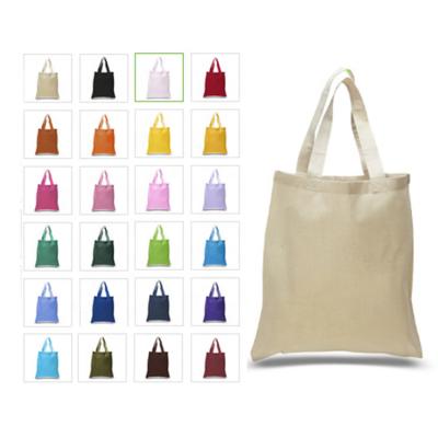 China huahao eco handled printed reusable cotton tote bag customer bag environmental cotton customized for sale