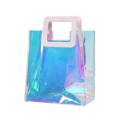 China PVC Waterproof Large Tote Transparent Women Bag Shopping for sale