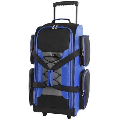 China Oversized Sleek Cheerful Trolley and Carry On Travel Wheeled Rolling Duffel Bag for sale