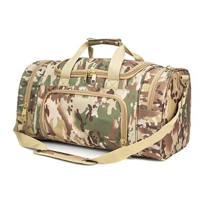 China Fashion Large Capacity Custom Army Camouflage Military Tactical Molle Gear Shoulder Garment Duffel Bag With Shoes Compartment for sale