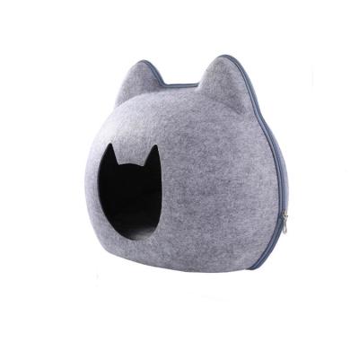 China 2023 Hot Selling Feline Playable and Livable Folding Pets Breathable Cat Sleeping Place Cat Boarding House for Cats for sale