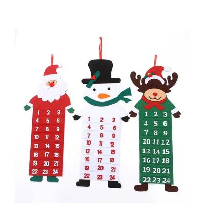 China Hot Calendar Children's Christmas Countdown Safety Sales DIY Decoration Handmade Shopping Mall Atmosphere for sale