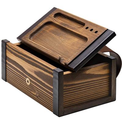 China Home.Restaurant.Bar.Hotel.Wedding. Super Markets Promotion Authentic Wooden Stash Box with Convertible Decorative Tray Storage Organizer to Keep Essentials and Accessories for sale