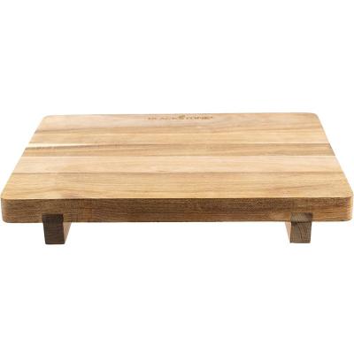 China Sustainable Durable Quality to Chop Vegetables for Indoor, Outdoor, Kitchen Solid Acacia Wood Griddle Cutting Board with Feet for sale