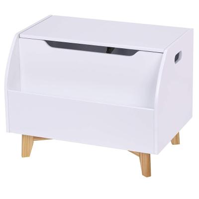 China Sustainable WOODWORKERART Kids Toy Storage Bench Children Toy Box with Front Book Storage Area Wooden Toy Chest for sale