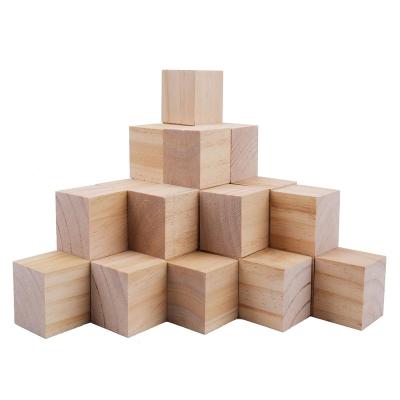 China Europe Wooden Blocks - Great for Crafts Making 30 Pack 2 Inches Unfinished Wooden Cubes for sale