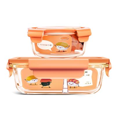 China Logo printed china supplier online shopping bento box crisper lunch for sale