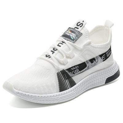 China White Mesh Running Shoes Men Sneakers Driving Woven Breathable Breathable Breathable Fashion Sneakers Custom Made for sale