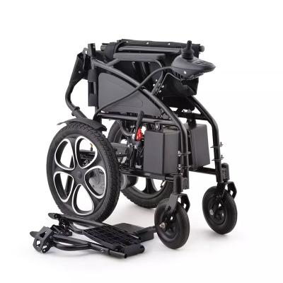 China 2023 Amazon Electric Wheelchair Convenient Hot Selling Aluminum Portable Foldable Lightweight Wheelchair for sale