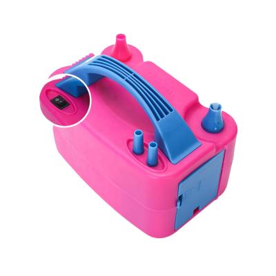 China Toy Blue Mini 3 Pin Auto Plastic Electric Balloon Inflator Machine Birthday Gift Toy High Performance Power Portable Air Baloon Pump for sale