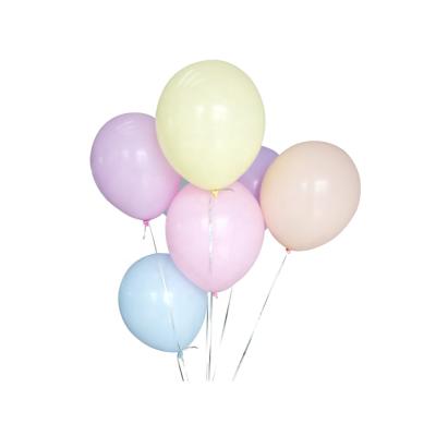 China Gift Toy Gift Toy 100 PCs Round Matt Candy Macaron Color Balloon 12inch Helium Pastel Pink Purple Green Blue Latex Yellow-Orange Latex Balloon for sale