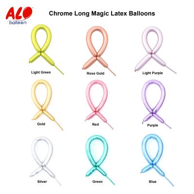 China Toy Gift Toy Decoration Plain Pastel Colors Pencil Balloon Long Strip 270 Twisty Latex Magic Balloon for sale