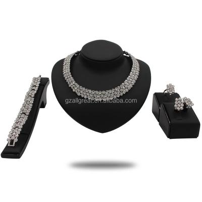 China Hot Sale Fashion Wedding ALLOY AS101#155 Bridal Jewelry Set Wholesale for sale