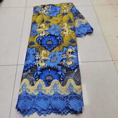 China Viable 2020 Latest AL4177#207-212 Guipure Lace Mix Ankara For Party for sale