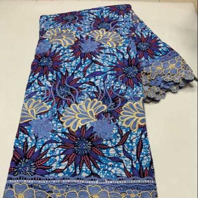 China AL4177#187-194 New Arrival Guipure Lace Fabric Embroidery Viable Ankara Blend For Apparel for sale