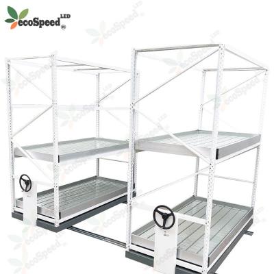 China Plant Growth Ecospeed Rolling Grow Support System Vertical Grow Rack For Medicinal Plants for sale